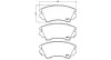 Bremsbelagsatz, Scheibenbremse Vorderachse MAGNETI MARELLI 363700559055