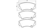 Bremsbelagsatz, Scheibenbremse MAGNETI MARELLI 363700559055