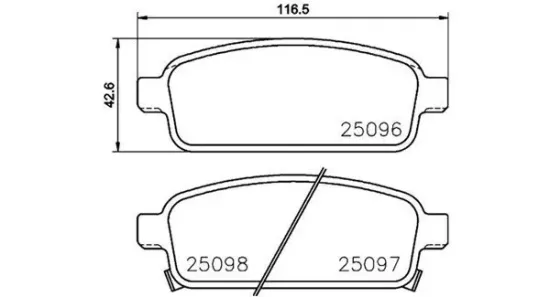 Bremsbelagsatz, Scheibenbremse MAGNETI MARELLI 363700459087 Bild Bremsbelagsatz, Scheibenbremse MAGNETI MARELLI 363700459087