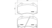 Bremsbelagsatz, Scheibenbremse Vorderachse MAGNETI MARELLI 363700459094