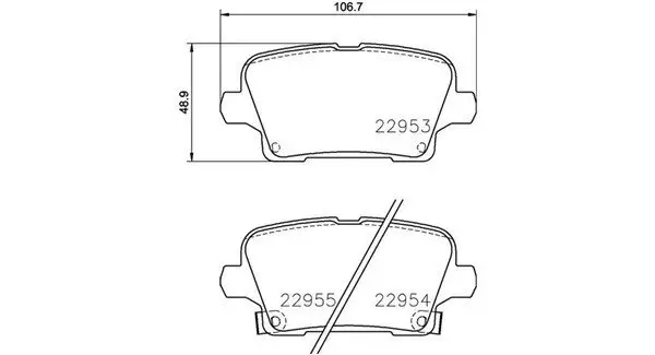 Bremsbelagsatz, Scheibenbremse Hinterachse MAGNETI MARELLI 363700459097