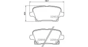 Bremsbelagsatz, Scheibenbremse Hinterachse MAGNETI MARELLI 363700459097
