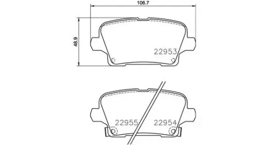 Bremsbelagsatz, Scheibenbremse Hinterachse MAGNETI MARELLI 363700459097 Bild Bremsbelagsatz, Scheibenbremse Hinterachse MAGNETI MARELLI 363700459097