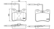 Bremsbelagsatz, Scheibenbremse Vorderachse MAGNETI MARELLI 363700461047