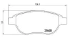 Bremsbelagsatz, Scheibenbremse Vorderachse MAGNETI MARELLI 363700461068 Bild Bremsbelagsatz, Scheibenbremse Vorderachse MAGNETI MARELLI 363700461068