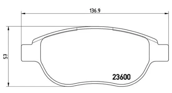 Bremsbelagsatz, Scheibenbremse Vorderachse MAGNETI MARELLI 363700461068 Bild Bremsbelagsatz, Scheibenbremse Vorderachse MAGNETI MARELLI 363700461068