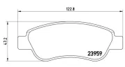 Bremsbelagsatz, Scheibenbremse Vorderachse MAGNETI MARELLI 363700461081