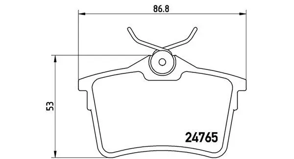Bremsbelagsatz, Scheibenbremse Hinterachse MAGNETI MARELLI 363700461084