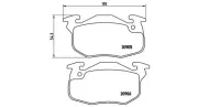 Bremsbelagsatz, Scheibenbremse MAGNETI MARELLI 363700461097