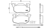 Bremsbelagsatz, Scheibenbremse Vorderachse MAGNETI MARELLI 363700461099