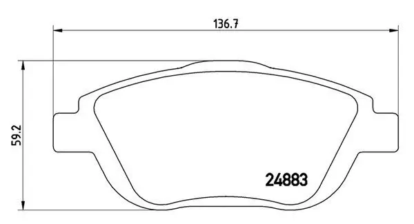 Bremsbelagsatz, Scheibenbremse Vorderachse MAGNETI MARELLI 363700461103