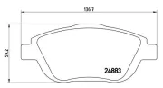 Bremsbelagsatz, Scheibenbremse Vorderachse MAGNETI MARELLI 363700461103