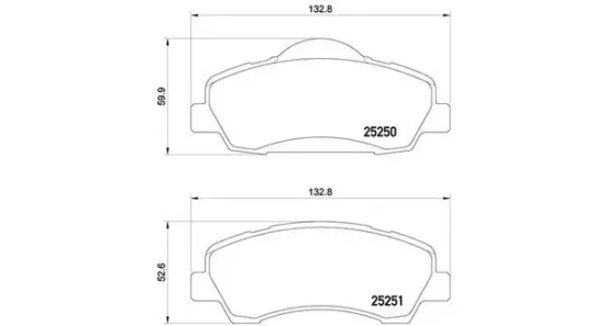 Bremsbelagsatz, Scheibenbremse Vorderachse MAGNETI MARELLI 363700461113 Bild Bremsbelagsatz, Scheibenbremse Vorderachse MAGNETI MARELLI 363700461113