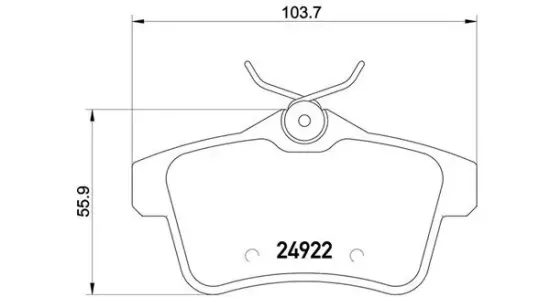 Bremsbelagsatz, Scheibenbremse Hinterachse MAGNETI MARELLI 363700461114 Bild Bremsbelagsatz, Scheibenbremse Hinterachse MAGNETI MARELLI 363700461114