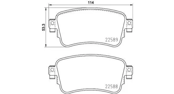 Bremsbelagsatz, Scheibenbremse Hinterachse MAGNETI MARELLI 363700461133