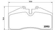 Bremsbelagsatz, Scheibenbremse MAGNETI MARELLI 363700465005