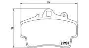 Bremsbelagsatz, Scheibenbremse Vorderachse MAGNETI MARELLI 363700465007