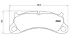 Bremsbelagsatz, Scheibenbremse Vorderachse MAGNETI MARELLI 363700465025