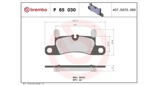 Bremsbelagsatz, Scheibenbremse MAGNETI MARELLI 363700465030 Bild Bremsbelagsatz, Scheibenbremse MAGNETI MARELLI 363700465030