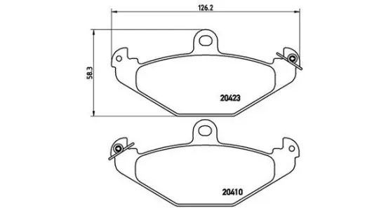 Bremsbelagsatz, Scheibenbremse Hinterachse MAGNETI MARELLI 363700468017 Bild Bremsbelagsatz, Scheibenbremse Hinterachse MAGNETI MARELLI 363700468017