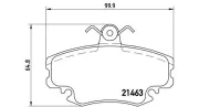 Bremsbelagsatz, Scheibenbremse Vorderachse MAGNETI MARELLI 363700468038