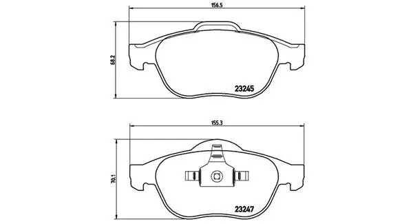 Bremsbelagsatz, Scheibenbremse Vorderachse MAGNETI MARELLI 363700468040