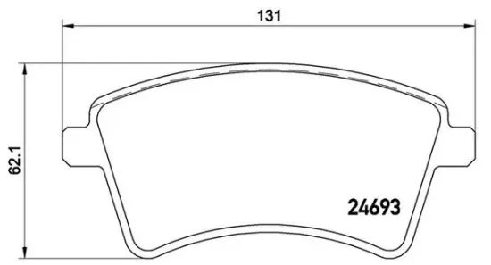 Bremsbelagsatz, Scheibenbremse MAGNETI MARELLI 363700468044 Bild Bremsbelagsatz, Scheibenbremse MAGNETI MARELLI 363700468044