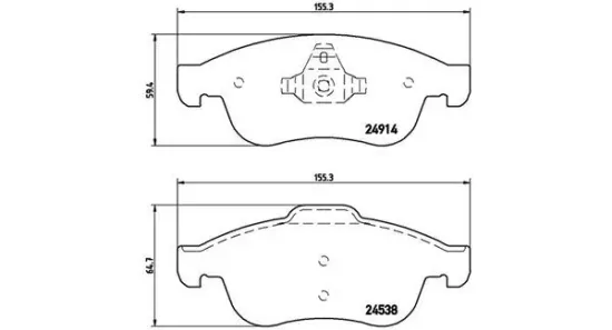 Bremsbelagsatz, Scheibenbremse Vorderachse MAGNETI MARELLI 363700568050 Bild Bremsbelagsatz, Scheibenbremse Vorderachse MAGNETI MARELLI 363700568050