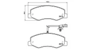 Bremsbelagsatz, Scheibenbremse Hinterachse MAGNETI MARELLI 363700468061