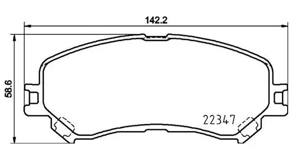 Bremsbelagsatz, Scheibenbremse Vorderachse MAGNETI MARELLI 363700468067