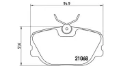 Bremsbelagsatz, Scheibenbremse Vorderachse MAGNETI MARELLI 363700471004