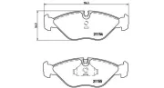Bremsbelagsatz, Scheibenbremse Vorderachse MAGNETI MARELLI 363700471005