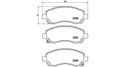 Bremsbelagsatz, Scheibenbremse MAGNETI MARELLI 363700478009