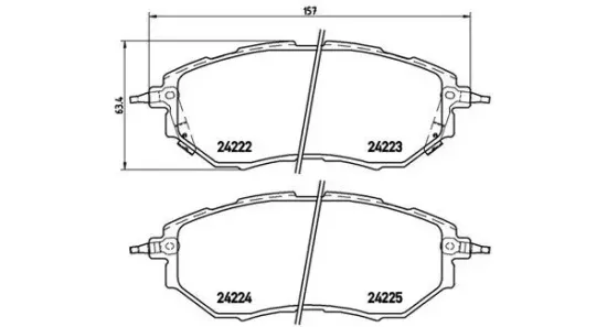 Bremsbelagsatz, Scheibenbremse MAGNETI MARELLI 363700478017 Bild Bremsbelagsatz, Scheibenbremse MAGNETI MARELLI 363700478017
