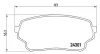 Bremsbelagsatz, Scheibenbremse Vorderachse MAGNETI MARELLI 363700479019