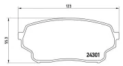 Bremsbelagsatz, Scheibenbremse Vorderachse MAGNETI MARELLI 363700479019