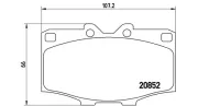 Bremsbelagsatz, Scheibenbremse Vorderachse MAGNETI MARELLI 363700483006