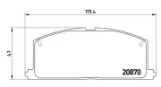 Bremsbelagsatz, Scheibenbremse Vorderachse MAGNETI MARELLI 363700483011