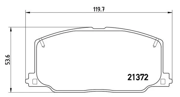 Bremsbelagsatz, Scheibenbremse Vorderachse MAGNETI MARELLI 363700483016