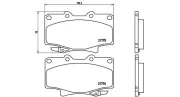 Bremsbelagsatz, Scheibenbremse Vorderachse MAGNETI MARELLI 363700483025