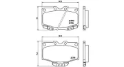 Bremsbelagsatz, Scheibenbremse Vorderachse MAGNETI MARELLI 363700483026