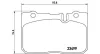 Bremsbelagsatz, Scheibenbremse Vorderachse MAGNETI MARELLI 363700483039