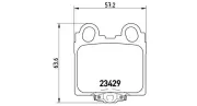 Bremsbelagsatz, Scheibenbremse Hinterachse MAGNETI MARELLI 363700483045