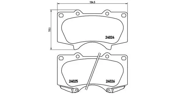 Bremsbelagsatz, Scheibenbremse MAGNETI MARELLI 363700483066 Bild Bremsbelagsatz, Scheibenbremse MAGNETI MARELLI 363700483066