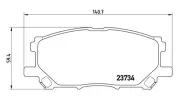 Bremsbelagsatz, Scheibenbremse Vorderachse MAGNETI MARELLI 363700483067