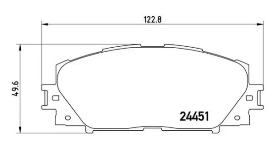 Bremsbelagsatz, Scheibenbremse Vorderachse MAGNETI MARELLI 363700483106 Bild Bremsbelagsatz, Scheibenbremse Vorderachse MAGNETI MARELLI 363700483106