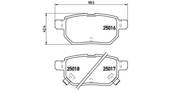 Bremsbelagsatz, Scheibenbremse Hinterachse MAGNETI MARELLI 363700483133 Bild Bremsbelagsatz, Scheibenbremse Hinterachse MAGNETI MARELLI 363700483133