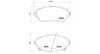 Bremsbelagsatz, Scheibenbremse Vorderachse MAGNETI MARELLI 363700483150 Bild Bremsbelagsatz, Scheibenbremse Vorderachse MAGNETI MARELLI 363700483150