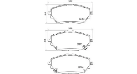 Bremsbelagsatz, Scheibenbremse Vorderachse MAGNETI MARELLI 363700483171 Bild Bremsbelagsatz, Scheibenbremse Vorderachse MAGNETI MARELLI 363700483171