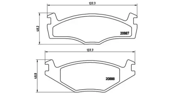 Bremsbelagsatz, Scheibenbremse Vorderachse MAGNETI MARELLI 363700485005 Bild Bremsbelagsatz, Scheibenbremse Vorderachse MAGNETI MARELLI 363700485005